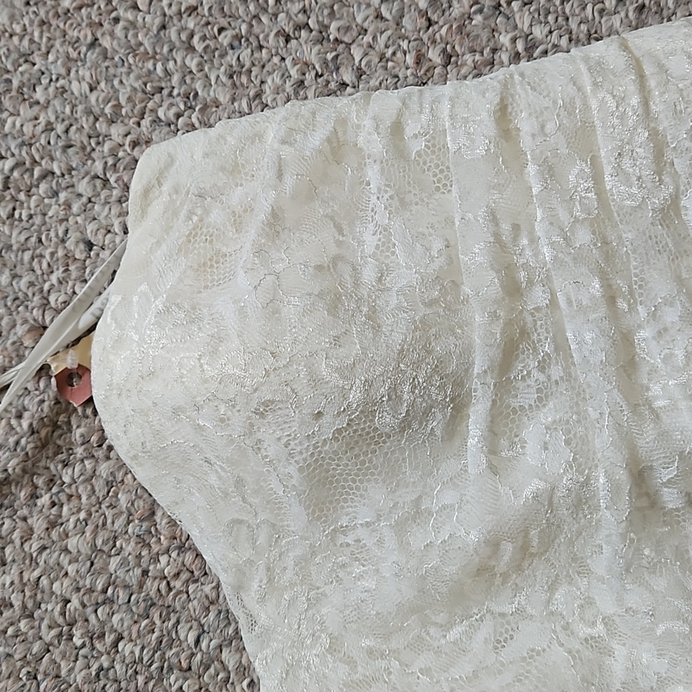 NWOT David's Lace Flore Length Wedding Dress. - Picture 8 of 16